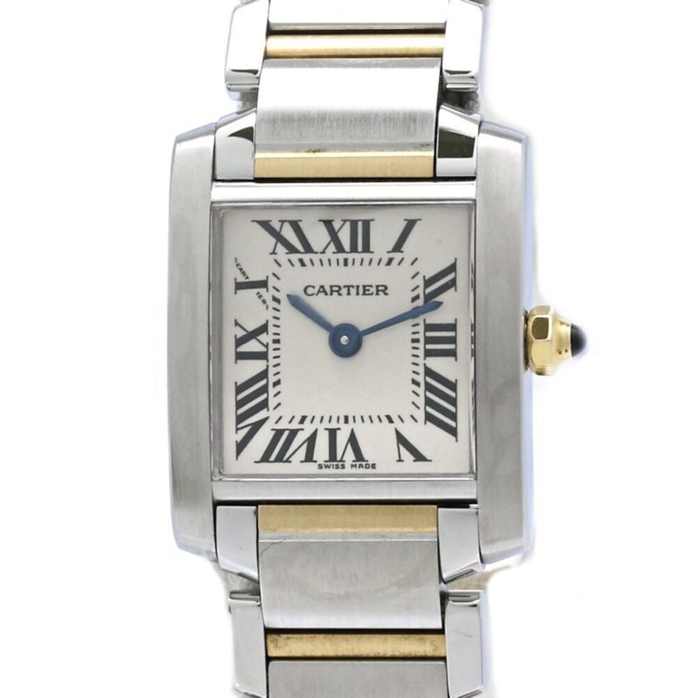 CARTIER Tank Française SM W51007Q4 Women's Watch SSx18K Yellow Gold 40617